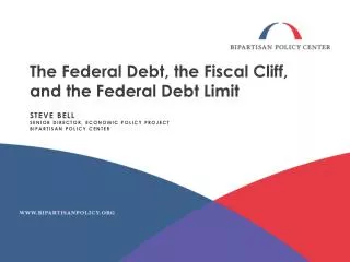 The Federal Debt, the Fiscal Cliff, and the Federal Debt Limit