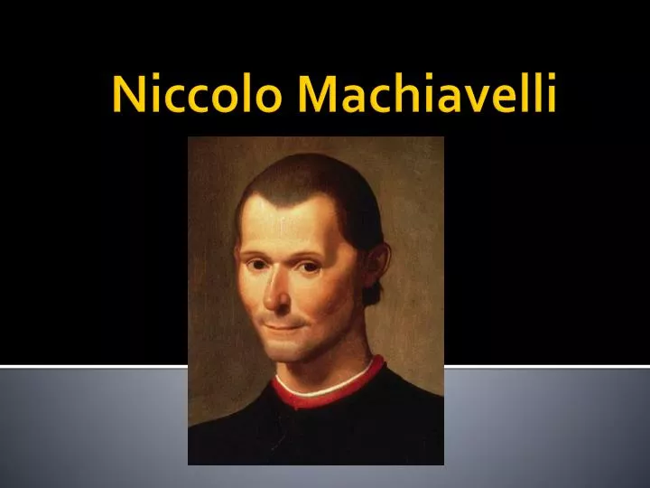 niccolo machiavelli