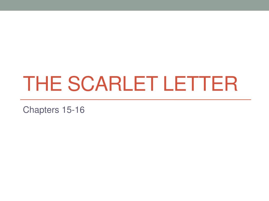 PPT - The scarlet letter PowerPoint Presentation, free download - ID ...