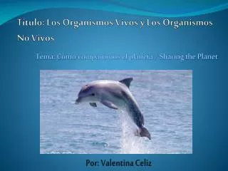 t tulo los organismos vivos y los organismos no vivos