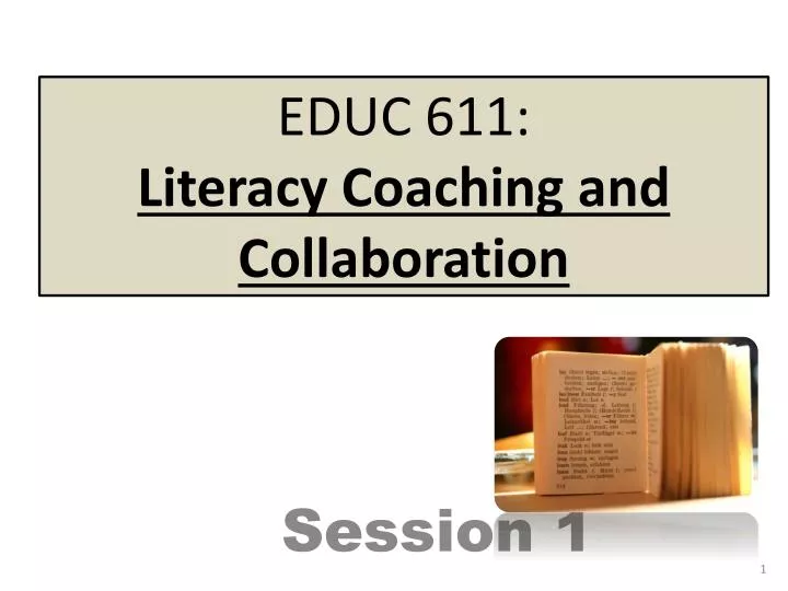 educ 611 literacy coaching and collaboration
