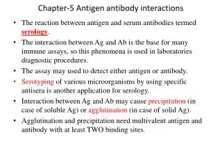 Chapter-5 Antigen antibody interactions