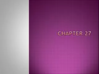 Chapter 27