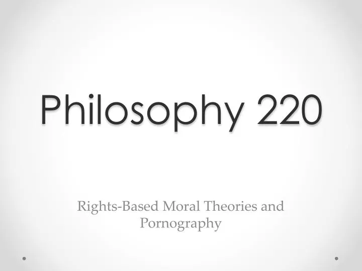 philosophy 220