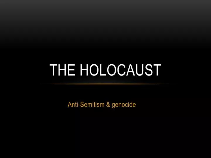 the holocaust