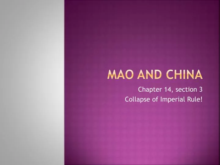 mao and china