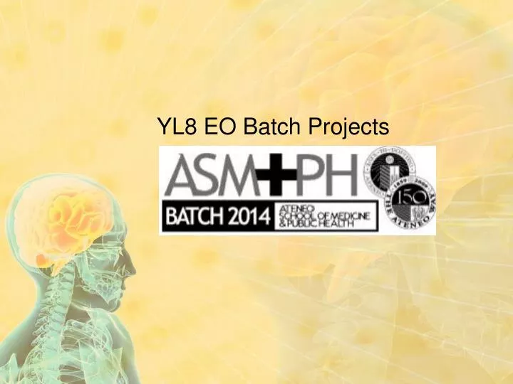 yl8 eo batch projects