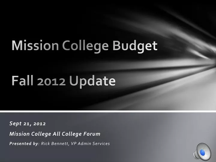 mission college budget fall 2012 update