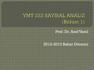 ymt 222 sayisal anal z b l m 1