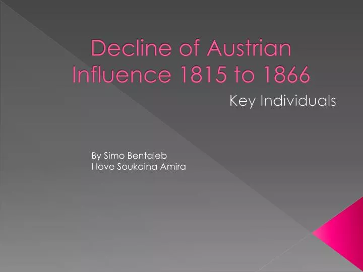 decline of austrian influence 1815 to 1866