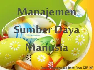 manajemen sumber daya manusia