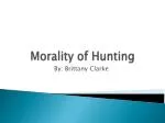 Morality of Hunting