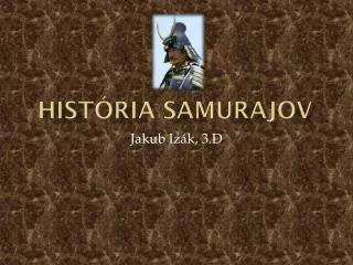 hist ria samurajov