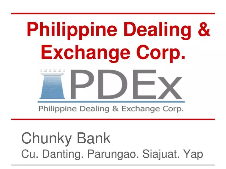 philippine dealing exchange corp