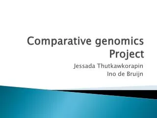 Comparative genomics Project
