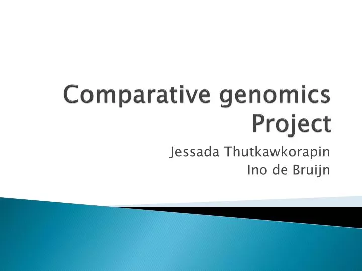 comparative genomics project