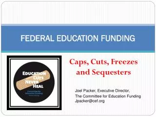 FEDERAL EDUCATION FUNDING
