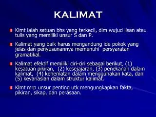 kalimat