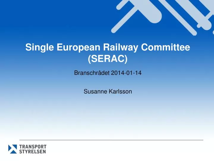 single european railway committee serac