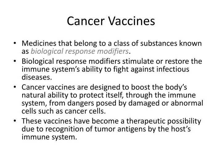 cancer vaccines