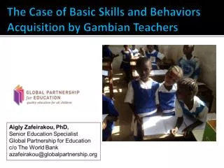 The Case of Basic Skills and Behaviors Acquisition by Gambian Teachers