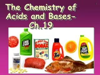 The Chemistry of Acids and Bases-Ch.19