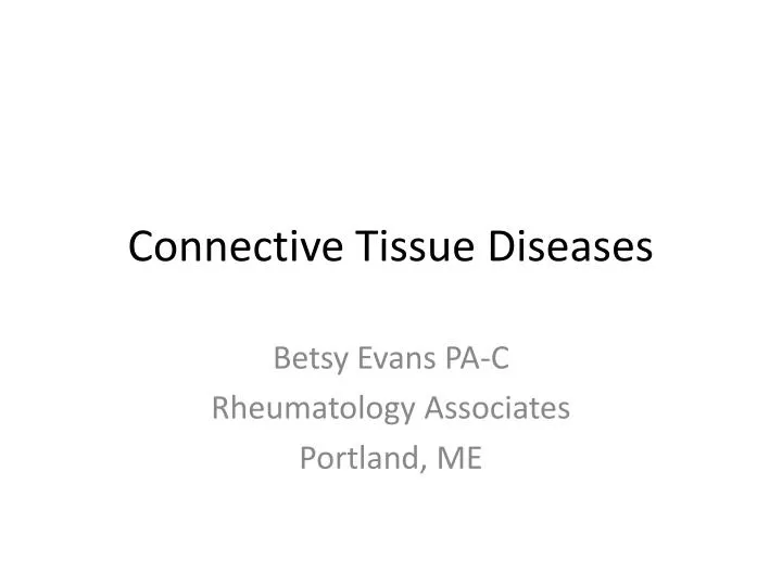 connective tissue diseases