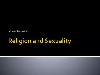 Religion and Sexuality