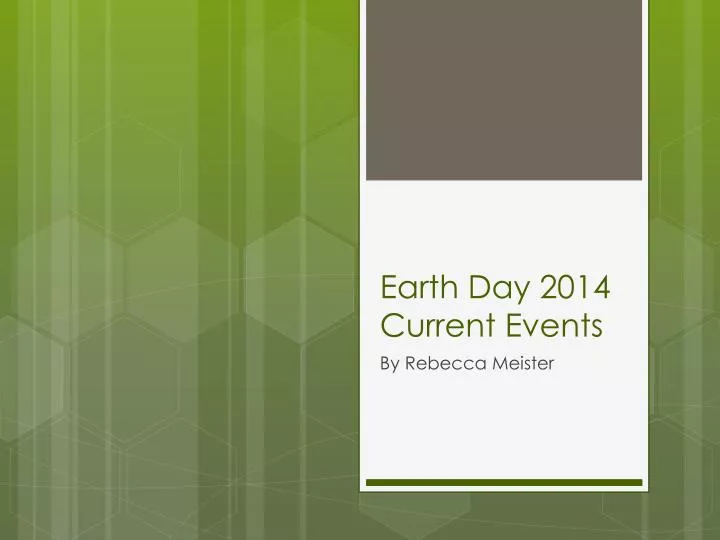 earth day 2014 current events