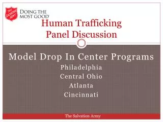 Human Trafficking Panel Discussion