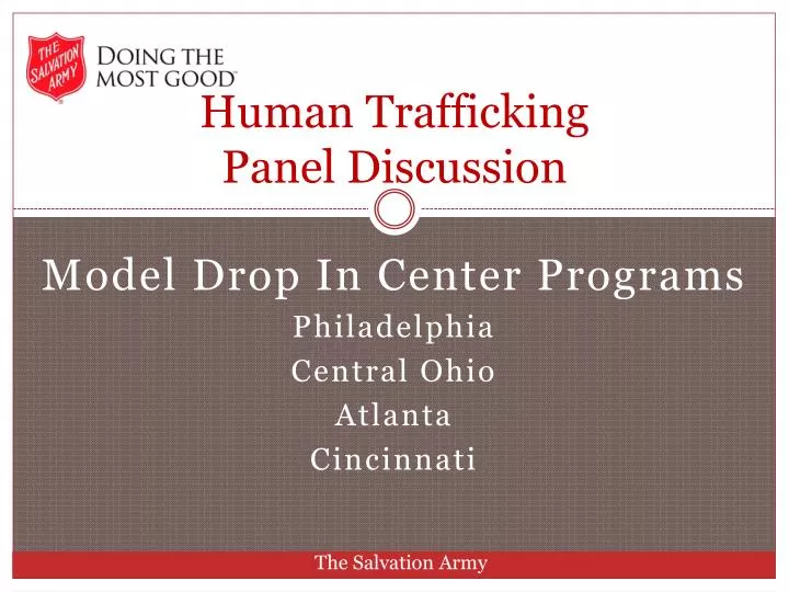 human trafficking panel discussion
