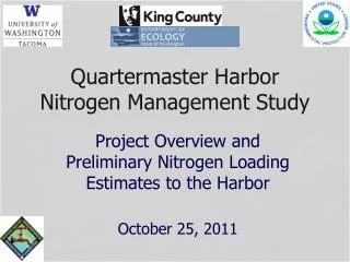 Quartermaster Harbor Nitrogen Management Study