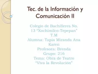 tec de la informaci n y comunicaci n ii