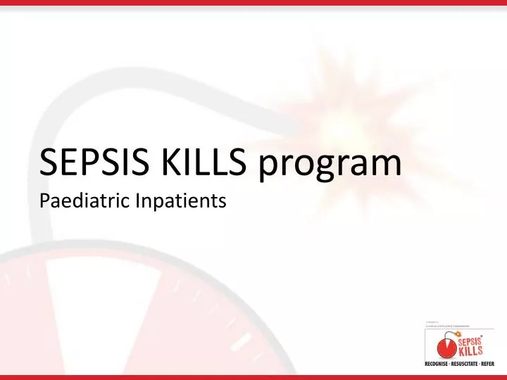 sepsis kills program paediatric inpatients