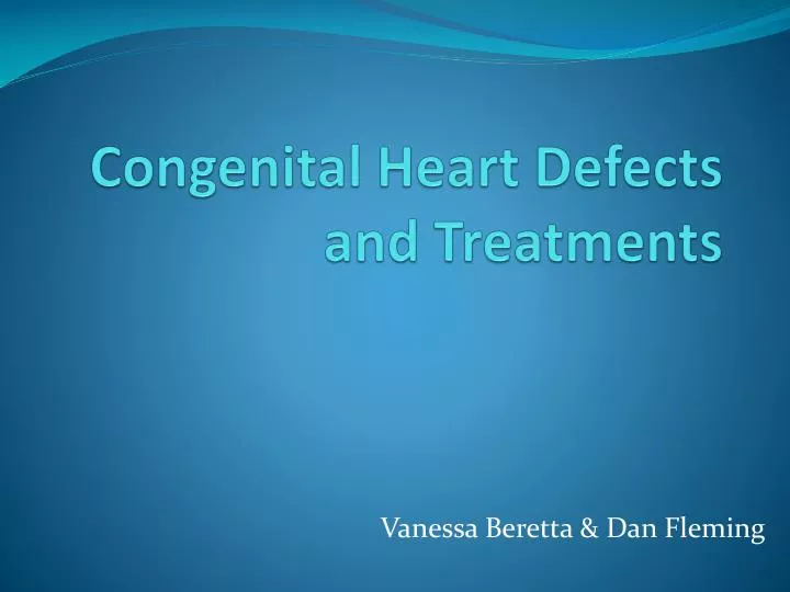 congenital heart defects and treatments