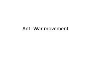 Anti-War movement