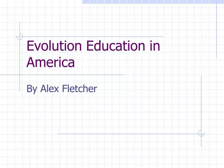 evolution education in america