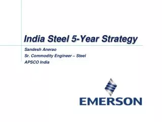 India Steel 5-Year Strategy