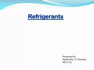 Refrigerants