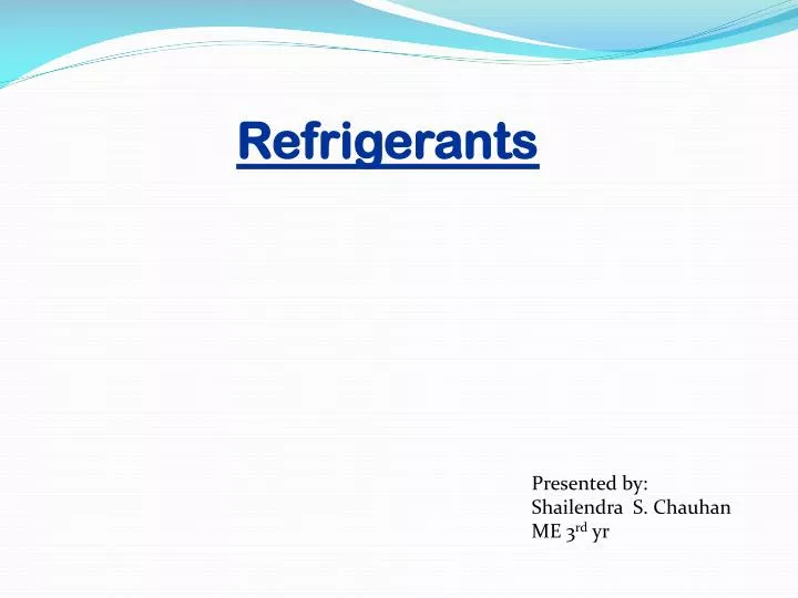 refrigerants