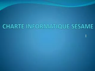 charte informatique sesame