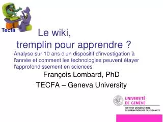 fran ois lombard phd tecfa geneva university
