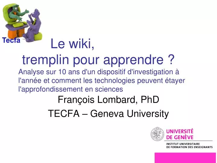 fran ois lombard phd tecfa geneva university