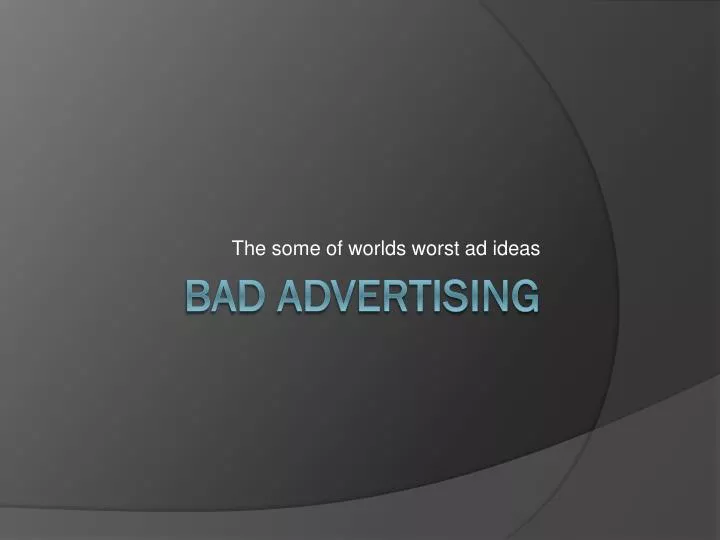 the some of worlds worst ad ideas