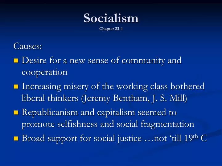 socialism chapter 23 4