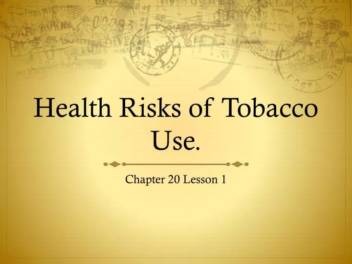 health risks of tobacco use