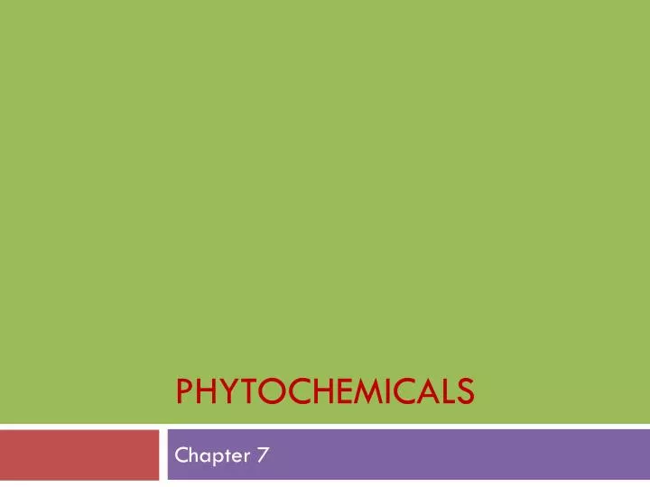 phytochemicals