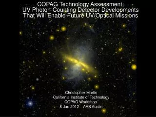 COPAG Technology Assessment: UV Photon-Counting Detector Developments