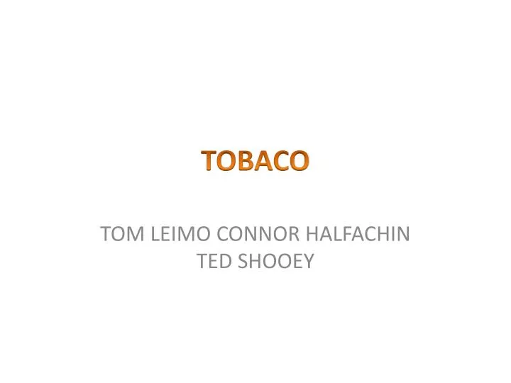 tobaco