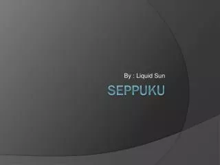 Seppuku